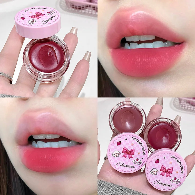 Matte Lip Mud Pot Velvet Mist Lip Glaze Waterproof Low Saturation Lip Tint Milk Orange Pink Lipstick Korean Dupe Makeup Girls