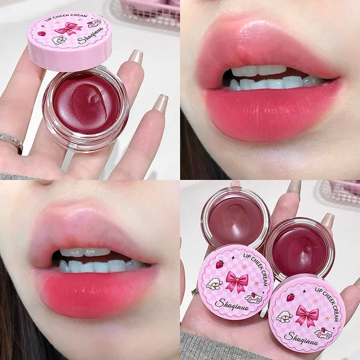 Matte Lip Mud Pot Velvet Mist Lip Glaze Waterproof Low Saturation Lip Tint Milk Orange Pink Lipstick Korean Dupe Makeup Girls