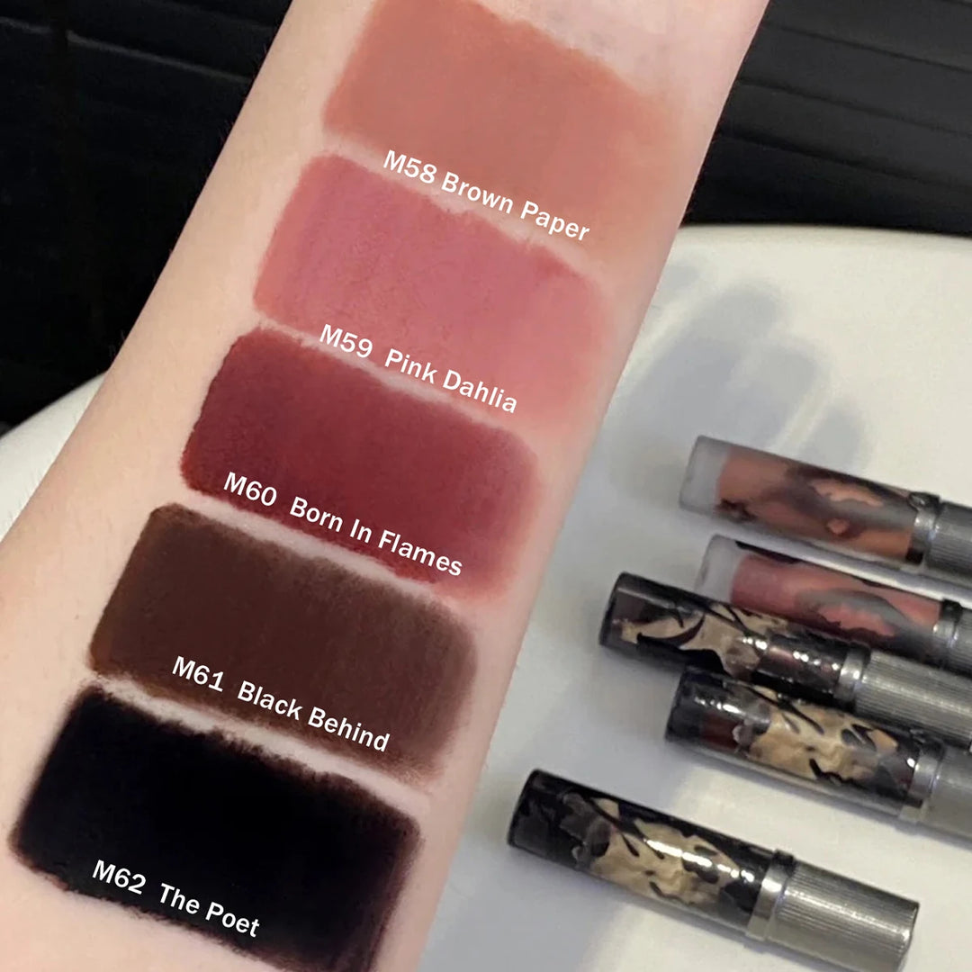 Girlcult Love Whisper Matte Lip Stain,Velvet Matte Texture,Lightweight Non-Drying,Soft-Focus Matte Finish,Edgy Makeup Looks,Gift