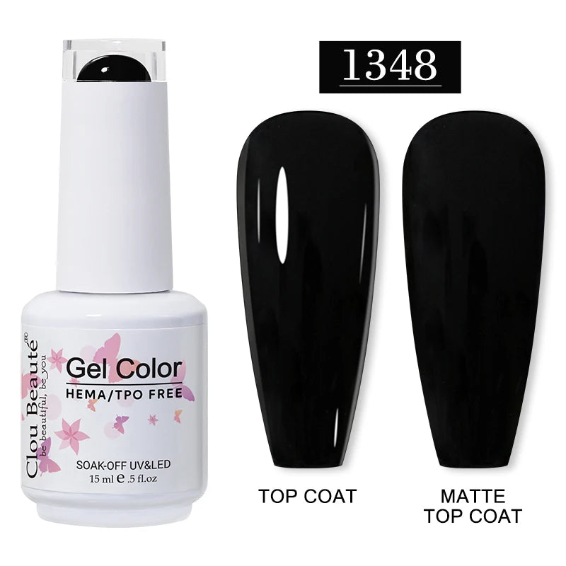 Clou Beaute 15ml HEMA TPO FREE Gel Nail Polish Vernis Semi Permanent UV Nail Art Varnish Lakiery Hybrydowe Manicure Gel Polish
