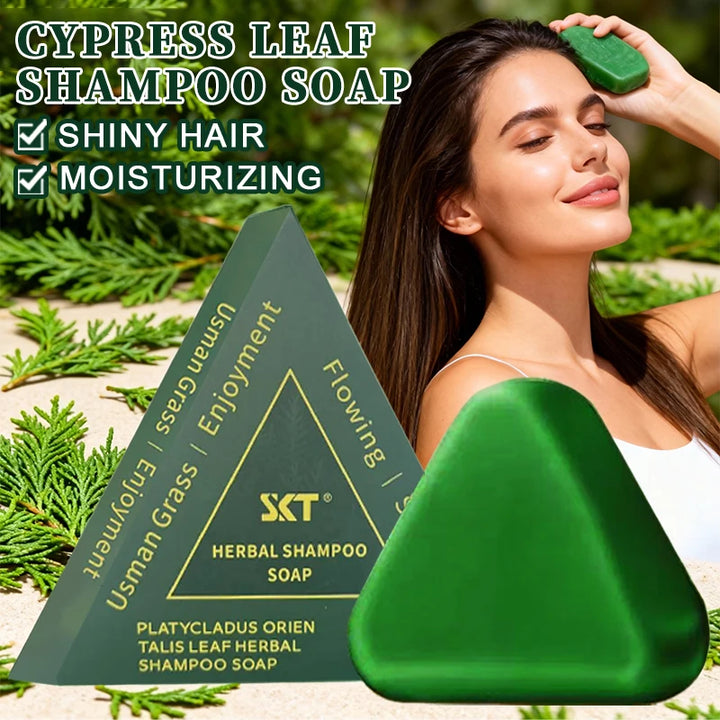 Platycladus orientalis leaf usseman shampoo soap is rich in ginseng, Platycladus orientalis and other China Chinese herbal