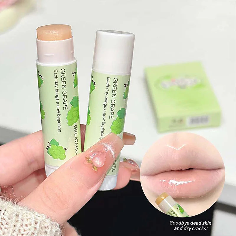 1/3Pc Fruit Lip Balm Moisturizing Clear Lip-Primer Mask Cute Jelly Tinted Lip Stick Lighten Lines Plump Lip Care Makeup