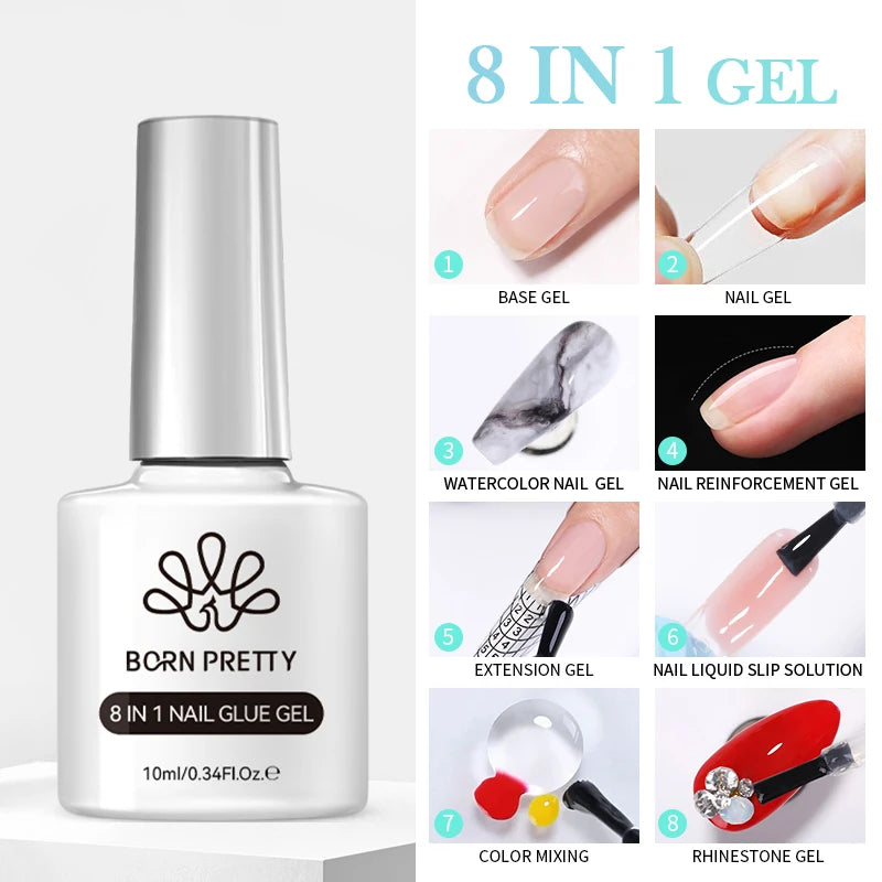 BORN PRETTY 10ml Silver Water Light Cat Magnetic Gel Nail Polish Nail Supplies Vernis Semi Permanent Gel for Fall Winter Nails