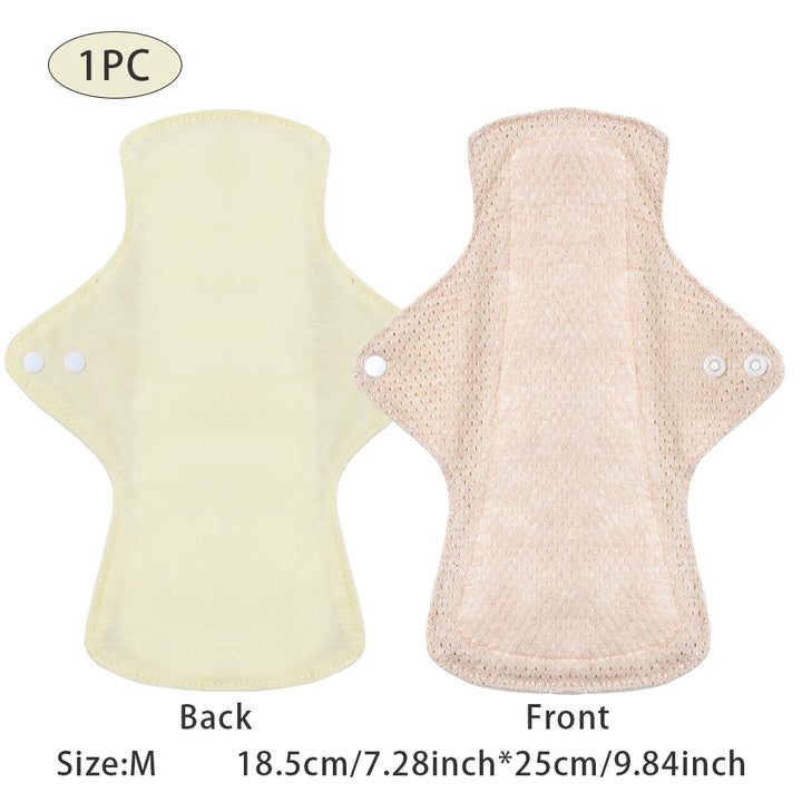 BIAI 1PC Colored Cotton Sanitary Pads Washable Reusable Nursing Pads Highly Absorbent and Breathable Auntie Towel Women Gift