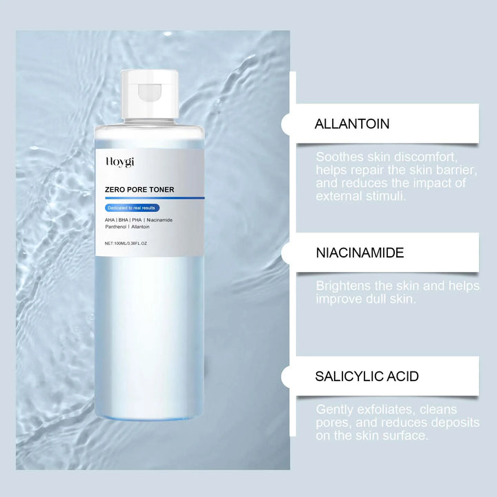 Exfoliating Hydrating Toner Moisturizing Smoothing Brighten Skin Pore Refining Improve Dry Skin Zero Pore Toner Soothing Formula