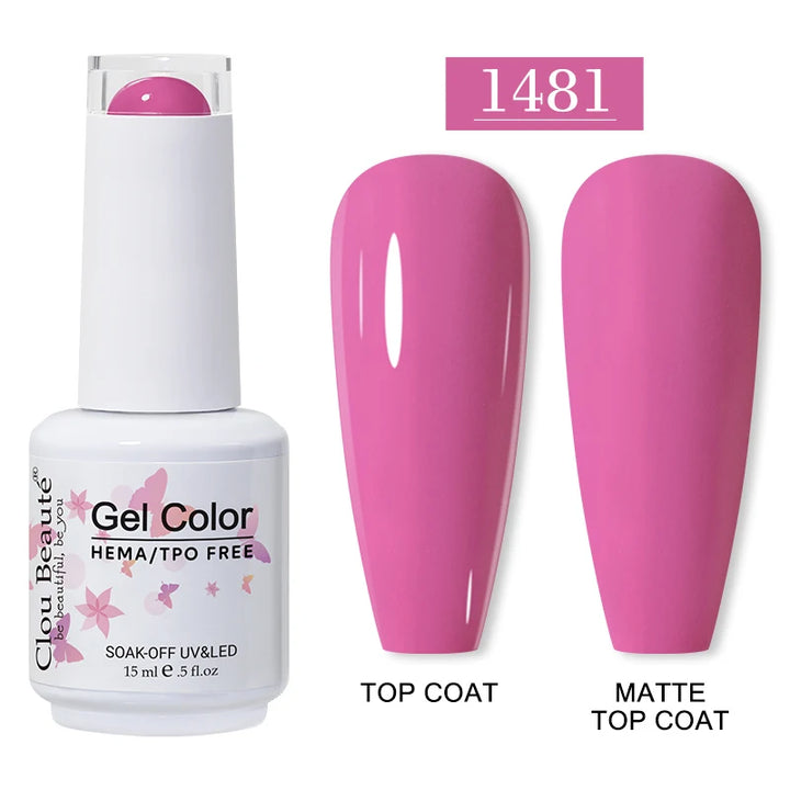 Clou Beaute 15ml HEMA TPO FREE Gel Nail Polish Vernis Semi Permanent UV Nail Art Varnish Lakiery Hybrydowe Manicure Gel Polish