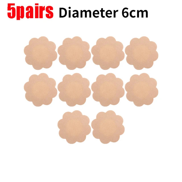20Pcs Breast Lift Tape Adhesive Nipple Cover Bra Push Up Invisible Bra Stickers Pasties for Party Dress Underwear Accessories