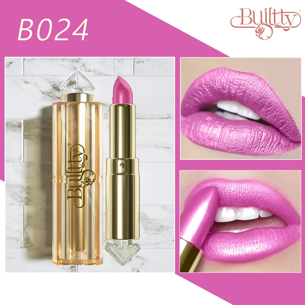 Cosmetics Blue Lipstick Gliter Makeup Marble Matte Glitter Lipstick Waterproof Long Lasting Matt Magic 12 Colors Shade