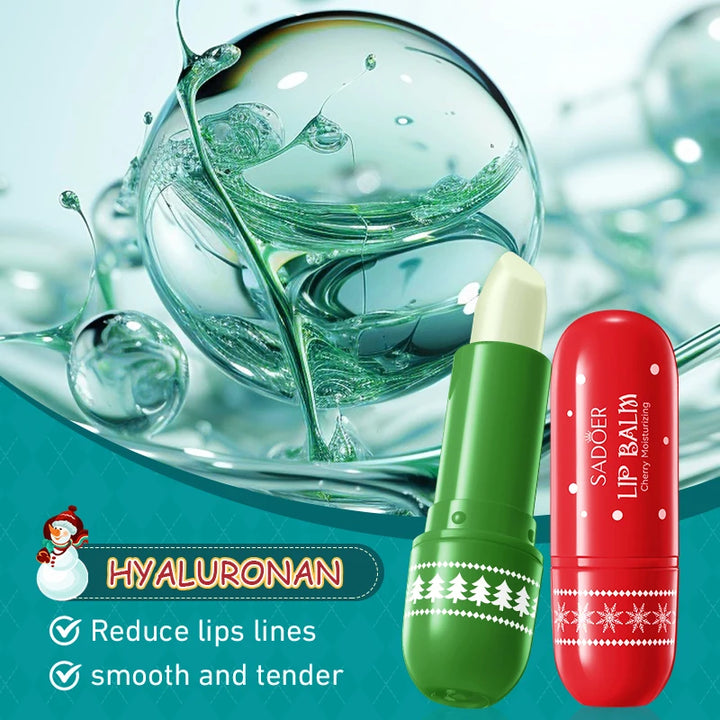 Holiday Christmas Skincare Trio: Moisturizing Hand Cream + Body Lotion + Lip Balm Set |   Festive Fragrance, Soothing for Dry Skin