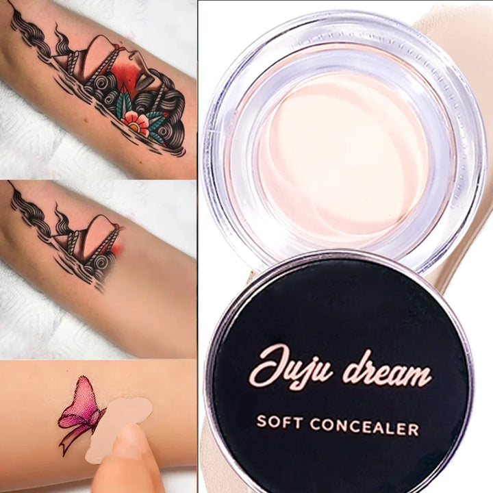 Full Coverage Waterproof Concealer – Hides Tattoos, Scars & Blemishes, Natural Matte Foundation for All Skin Tones, Long-Lasting