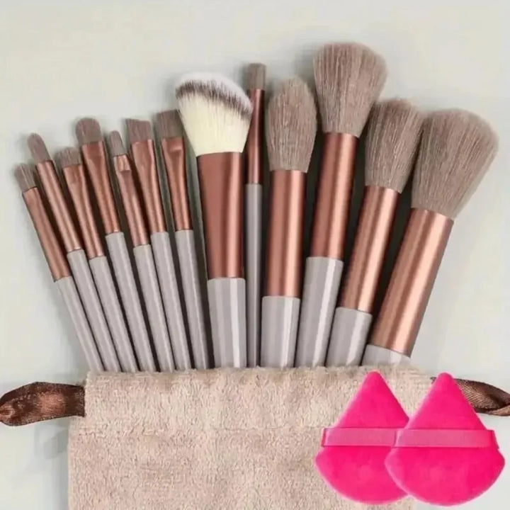 13pc-Makeup brush set, soft and fluffy, professional makeup foundation brush, multi-style smudge makeup brush