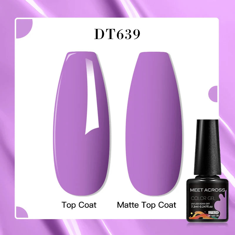 MEET ACROSS 7ml Porcelain White Cat Eye Gel Polish Holographic Glitter Magnetic Galactic Effect Gel Nail Polish Soak Off UV Gel