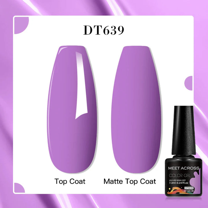 MEET ACROSS 7ml Porcelain White Cat Eye Gel Polish Holographic Glitter Magnetic Galactic Effect Gel Nail Polish Soak Off UV Gel