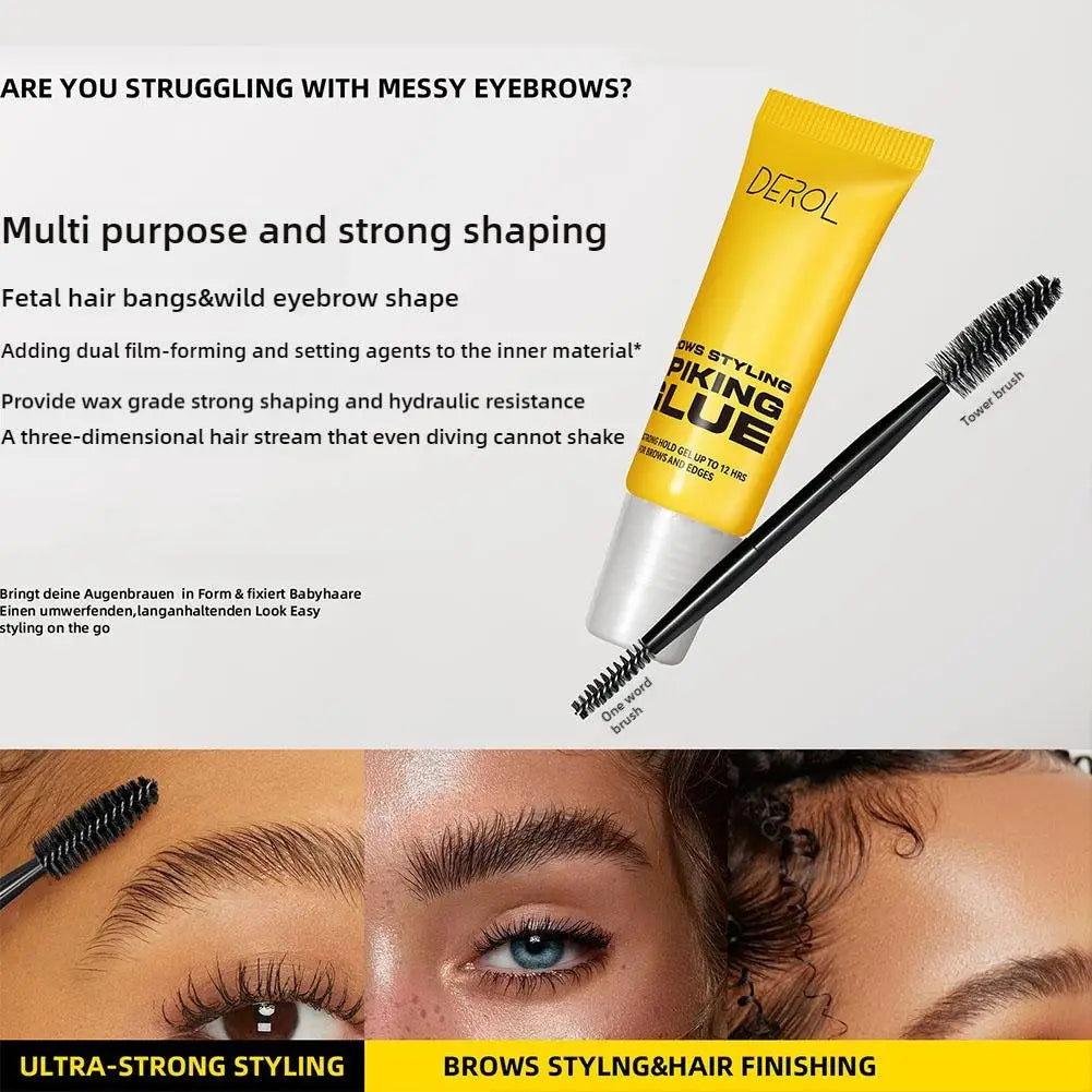 3D Eyebrow Styling Gel Waterproof Transparent Quick Dry Eyebrow Long-lasting Wax Set Brow Lifting Eyebrow Enhancers Makeup