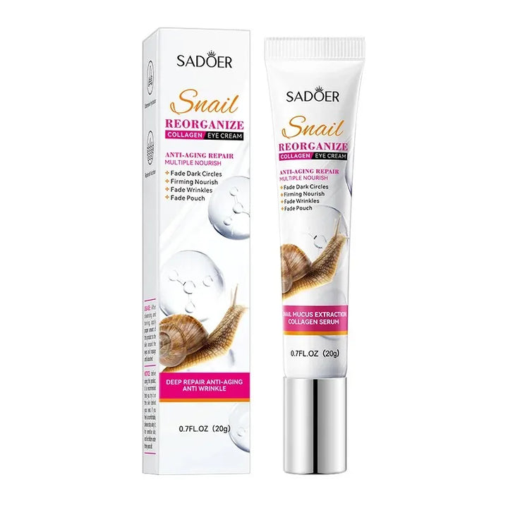 Saoder Snail Collagen Eye Cream Anti Dark Circles Remove Eye Bags Moisturizing Firming Beauty Eyes Skin Care Products