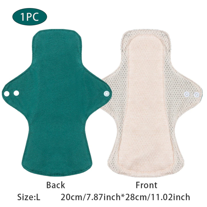 BIAI 1PC Colored Cotton Sanitary Pads Washable Reusable Nursing Pads Highly Absorbent and Breathable Auntie Towel Women Gift