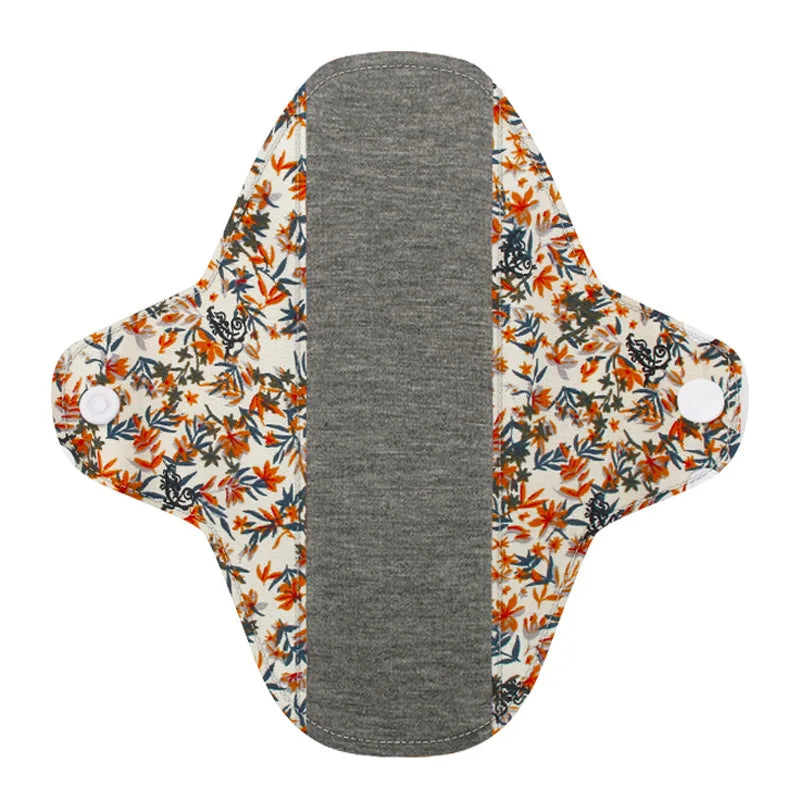 5PCS Reusable Washable Menstrual Pads Graphene Cotton Waterproof Leakproof Sanitary Pads For Women Postpartum Free Storage Bag
