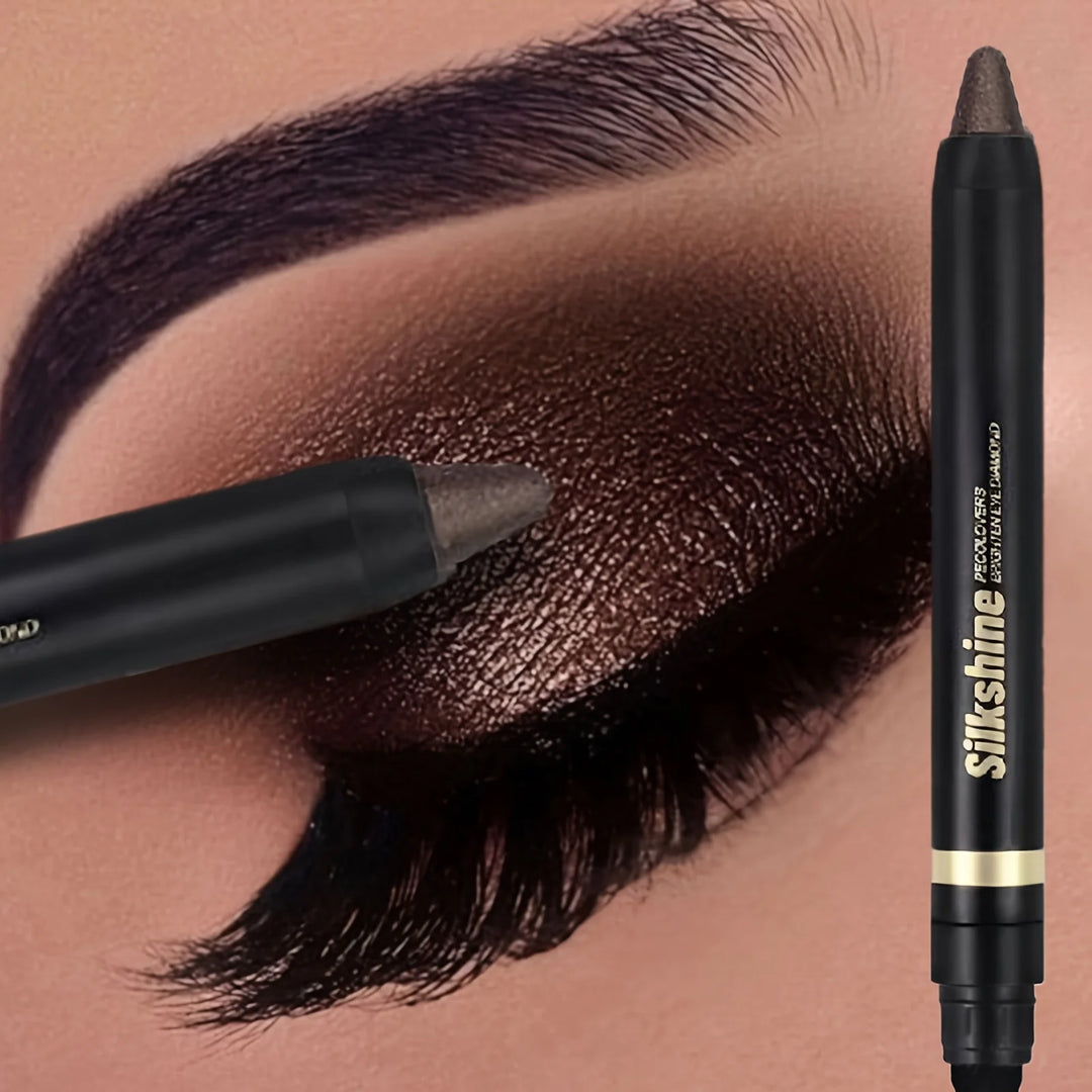 Metallic Glitter Eyeshadow Stick Matte Waterproof Shimmer Lying Silkworm Long Lasting High Gloss Pearlescent Eyeshadow Pen