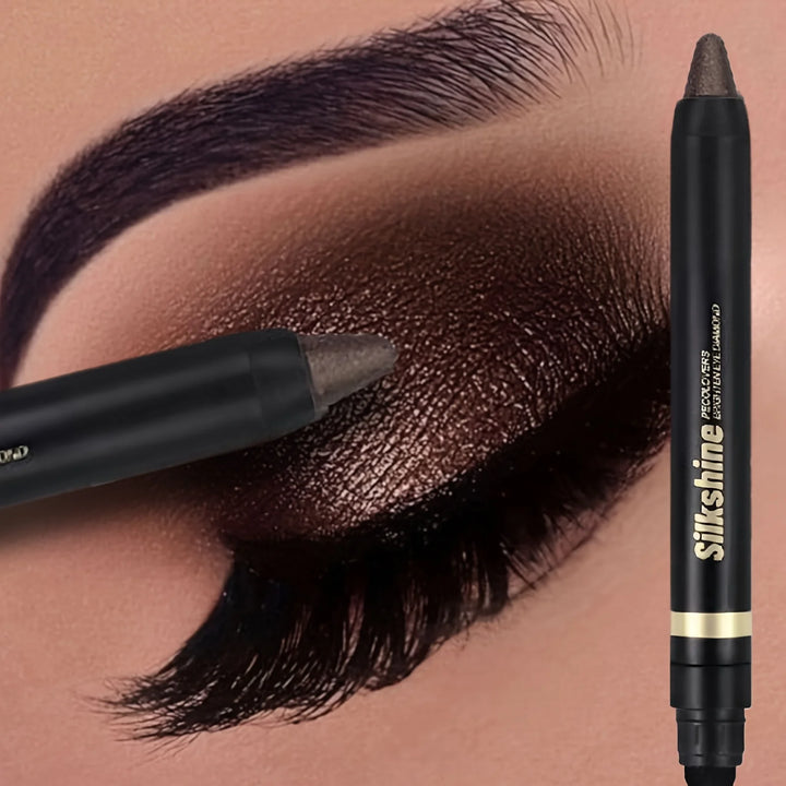 Metallic Glitter Eyeshadow Stick Matte Waterproof Shimmer Lying Silkworm Long Lasting High Gloss Pearlescent Eyeshadow Pen