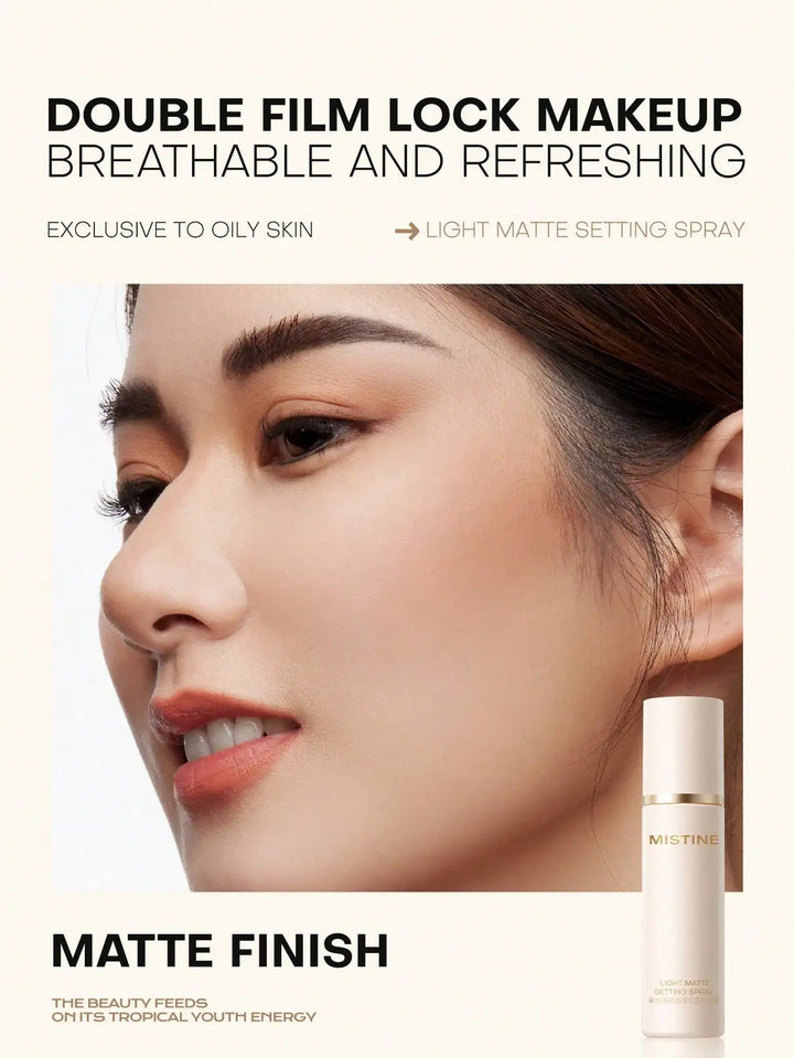 Mistine Makeup Setting Mist for Long Lasting Makeup effect Oil Control & Nourishing Matte Setting Spray 100ml 1 Pack