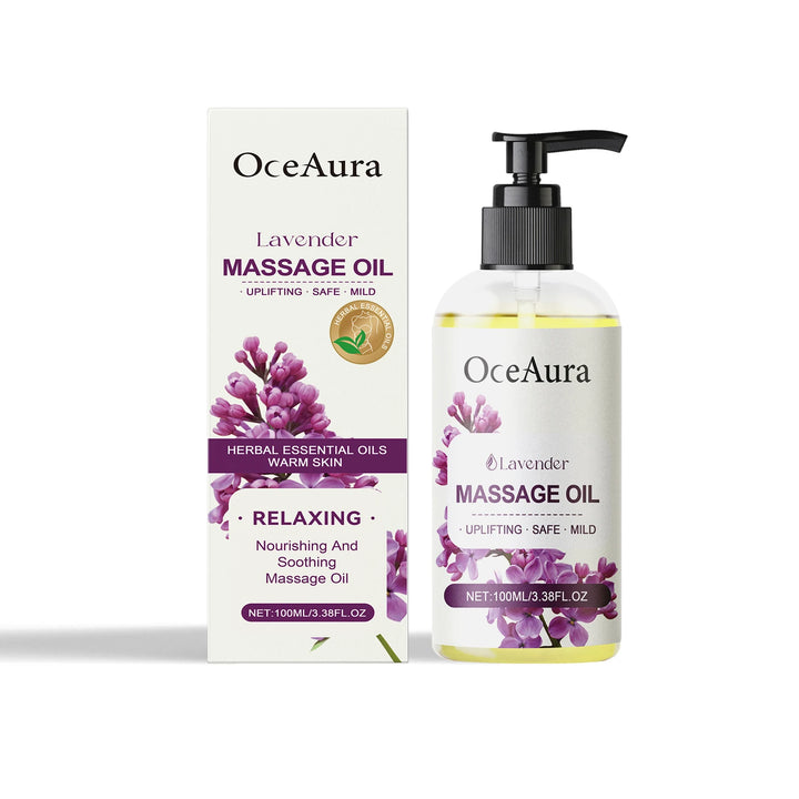 OceAura Body Massage Oil Soft Smooth Skin Firming Soothing Deep Hydration Chamomile Tea Tree Oil Muscle Relaxation Massage Oil