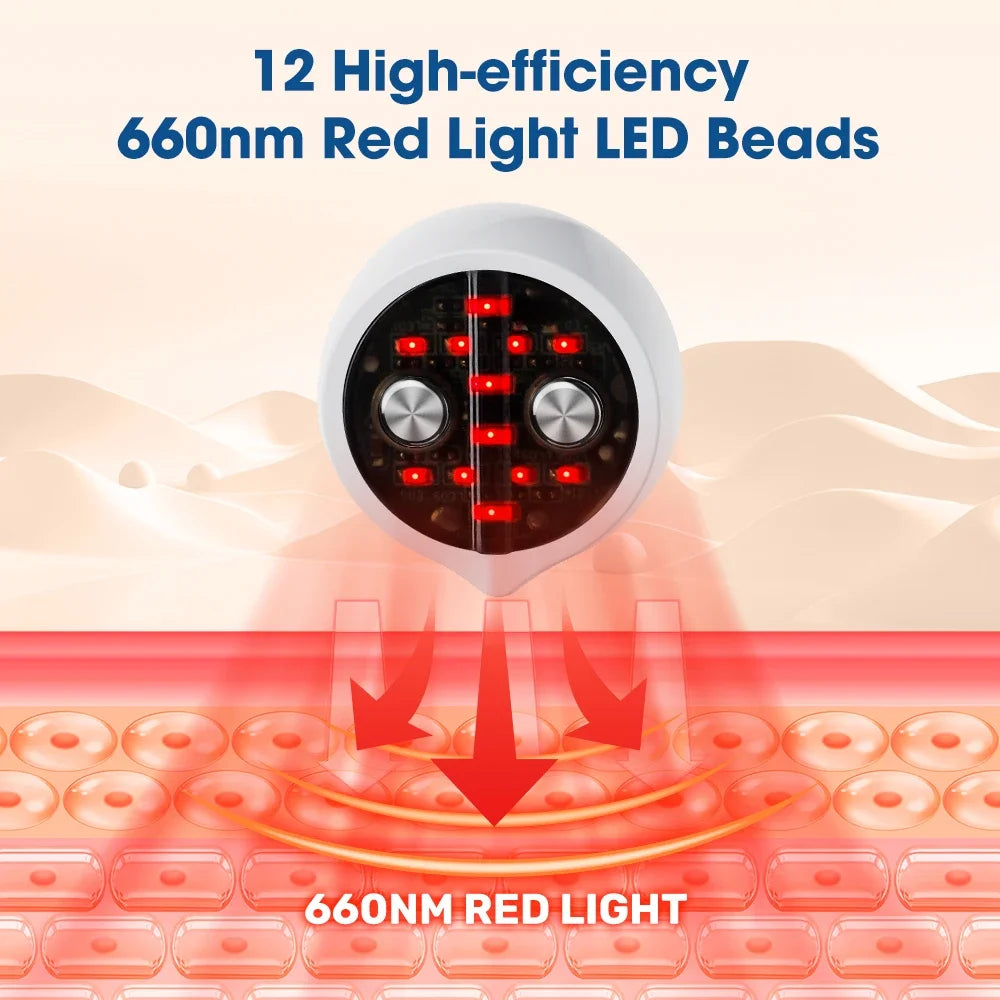 EMS Micro-current Eye Face Massager Red Light Eye Care Massager Beauty Machine With Gel Patch for Dark Circles Removal Eye Lines