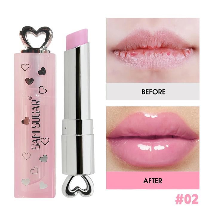 Moisture Lip Balm Hydrating Color Change Nourishing Repair Dark Lines Brightens Jelly Glossy Water Based Tint