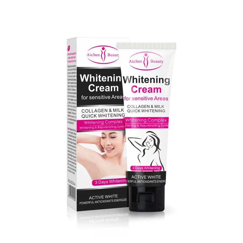 3Days Armpit Whitening Cream Skin Lightening Bleaching Cream For Underarm Dark Skin Legs Knees Whitening Intimate Body Lotion