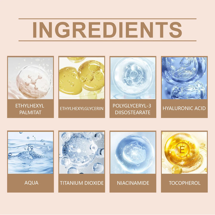 EELHOE BB Cream Foundation Face Primer Concealer For Acne Pores Blemishes Coverage Moisturizing Sun block Brightening Skin Tone