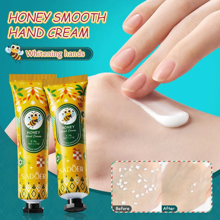1pcs SADOER Honey Hand Cream Anti-Drying Crack Moisturizing Brightening Repairing Hand Creams for Hands Skin Care