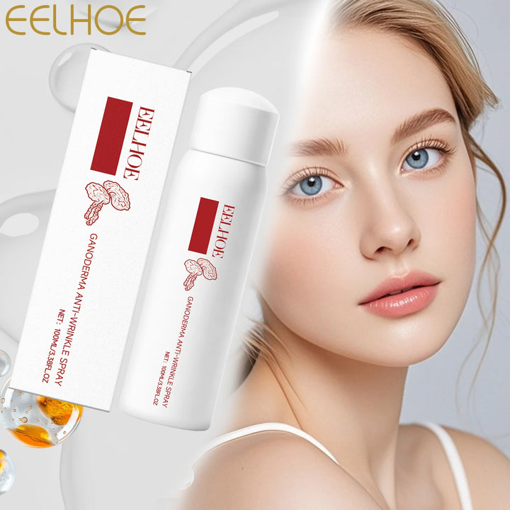 Reishi Mushroom Facial Spray Hydrating Toner with Hyaluronic Acid for Glowing Skin Makeup Setting Spray Face Mist for Dry Skin