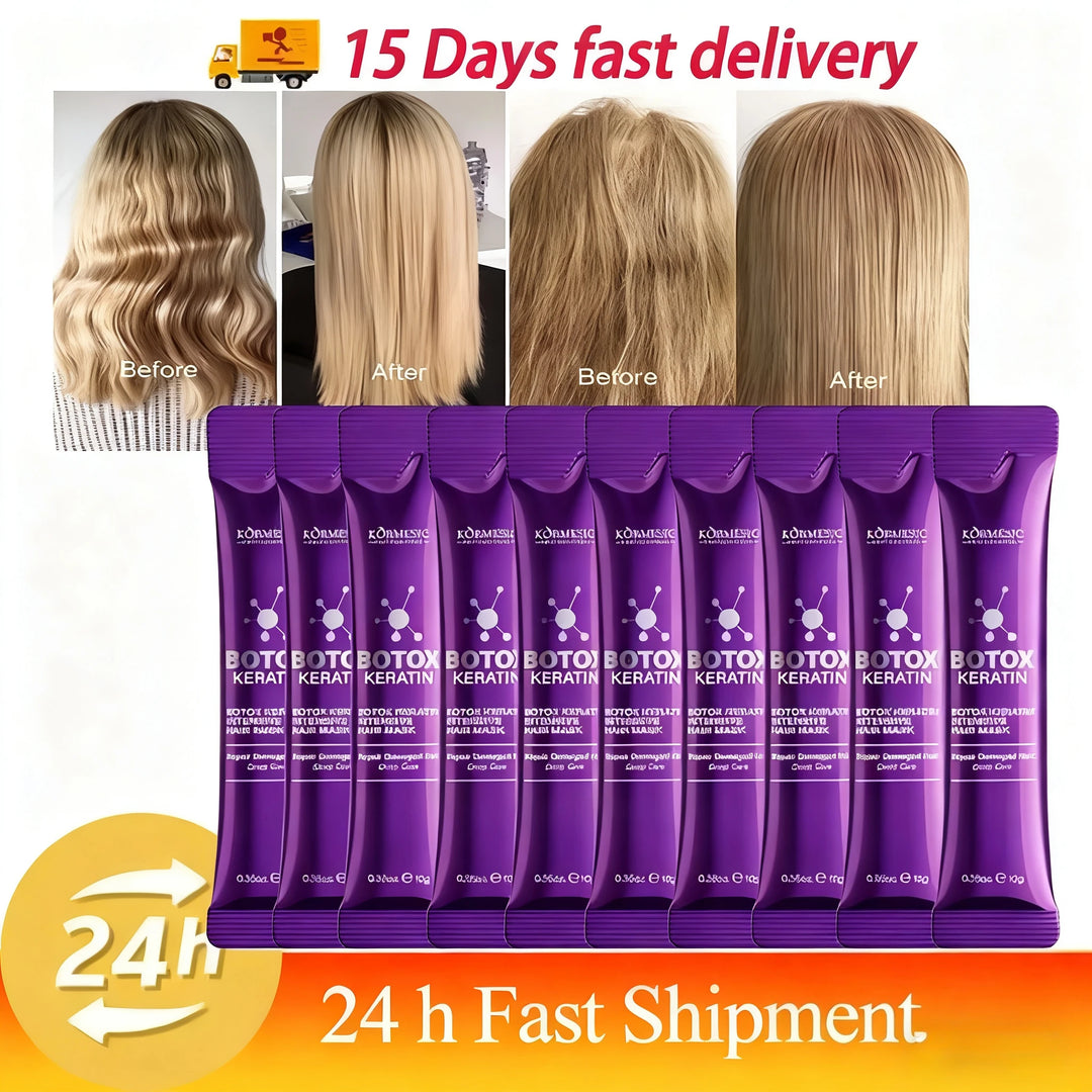 Keratin Hair Mask 5 Seconds Repair Damaged Frizzy Hair Soft Smooth Shiny Nutrition Deep Moisturize Nourishing Hair Care