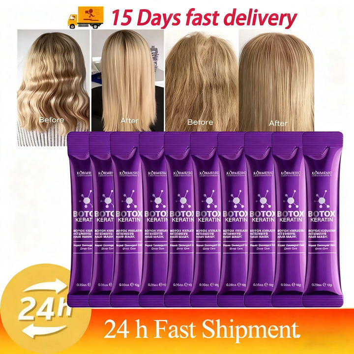 Keratin Hair Mask 5 Seconds Repair Damaged Frizzy Hair Soft Smooth Shiny Nutrition Deep Moisturize Nourishing Hair Care
