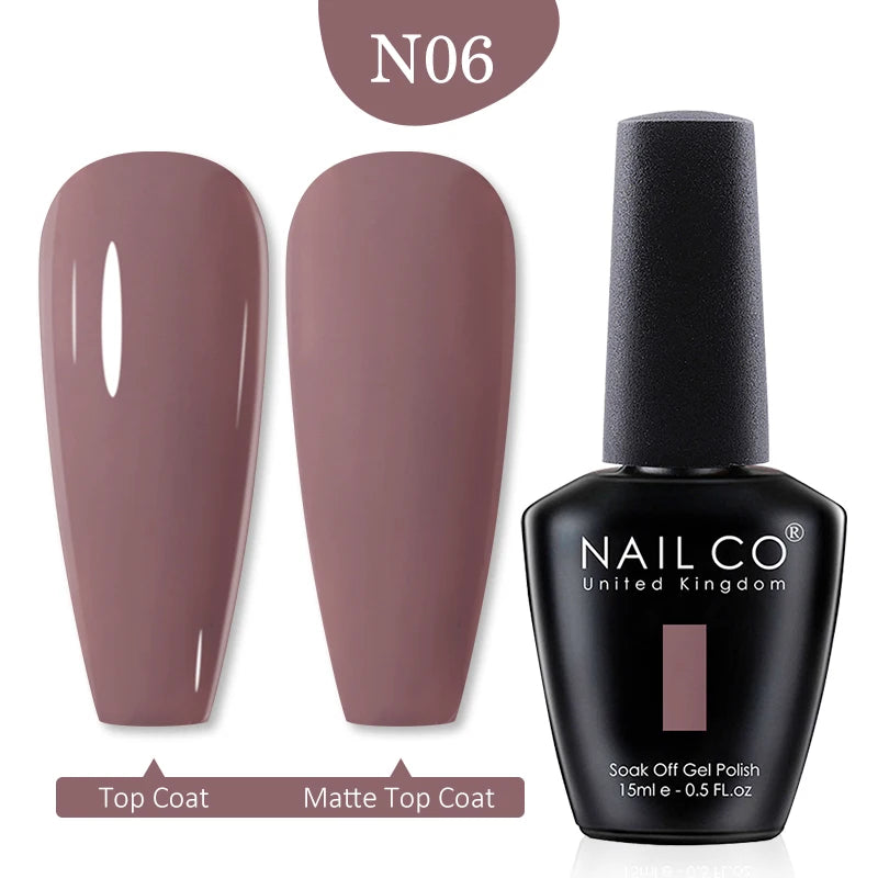 NAILCO Red Colors Series 15ML Nail Gel Polish Nail Supplies Semi Permanent For Nail Art Manicure Soak Off LED UV Hybrid Varnish