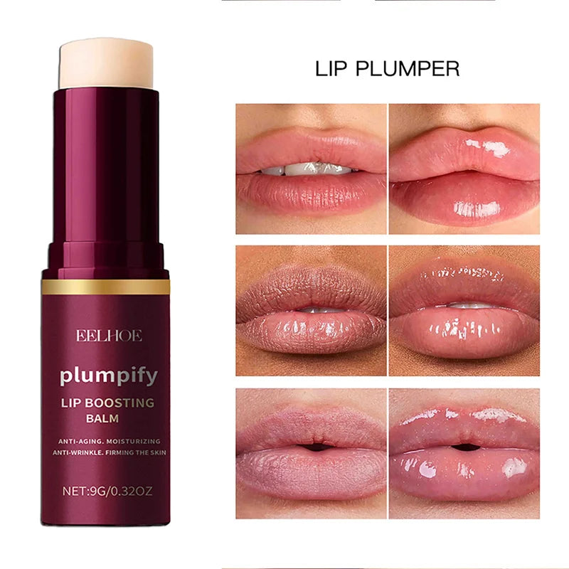 Fast Plumping Lip Balm Moisturizing Soft Lips Skin Plumper Gloss Oil Non-Sticky Daily Care Mask Beauty Makeup Cosmetics Products