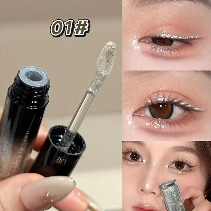 ART VALUE Glitter Liquid Eyeshadow Pearly Shimmer Eyeshadow Fine Shiny Eyes Makeup Charming Eyeliner Shadow Highlighter Cosmetic