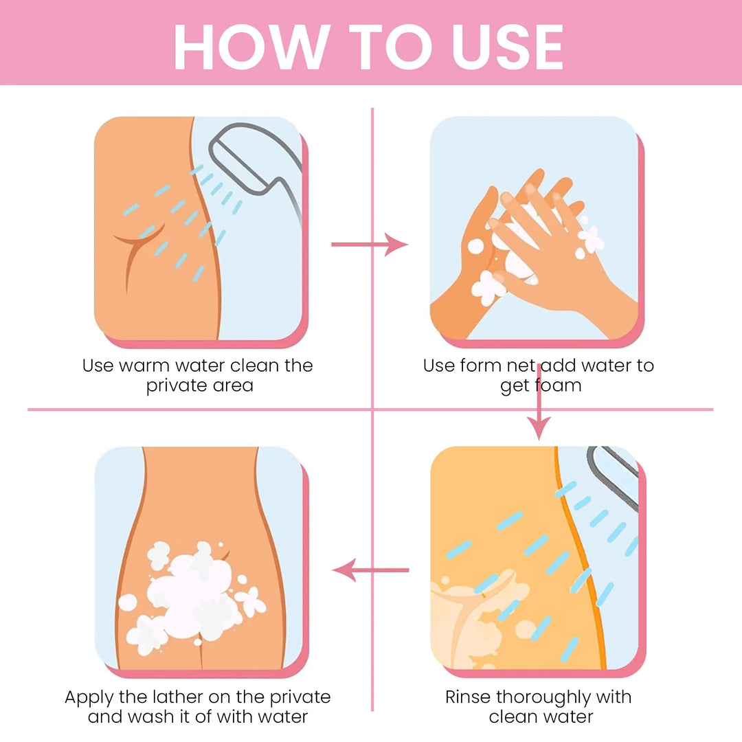 100g Yoni Soap for Cleansing Vaginal Care Ph Balance Strawberry Remove Odor Deep Female Private Parts Handmade Soap