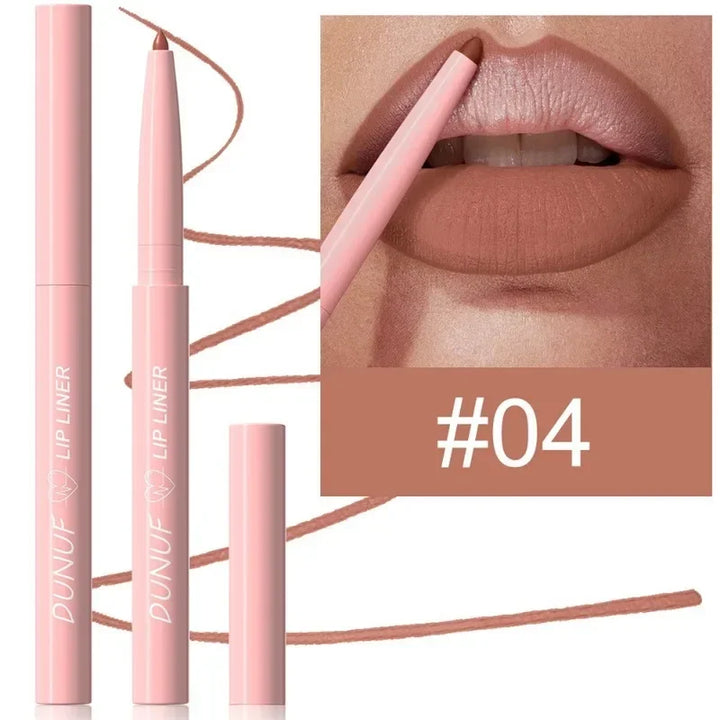 12color Velvet Matte Lip Liner for Easy Coloring Lip Makeup Nude Red Brown Tint Lipliner Soft Smooth Lasting Lipliner Crayon Set