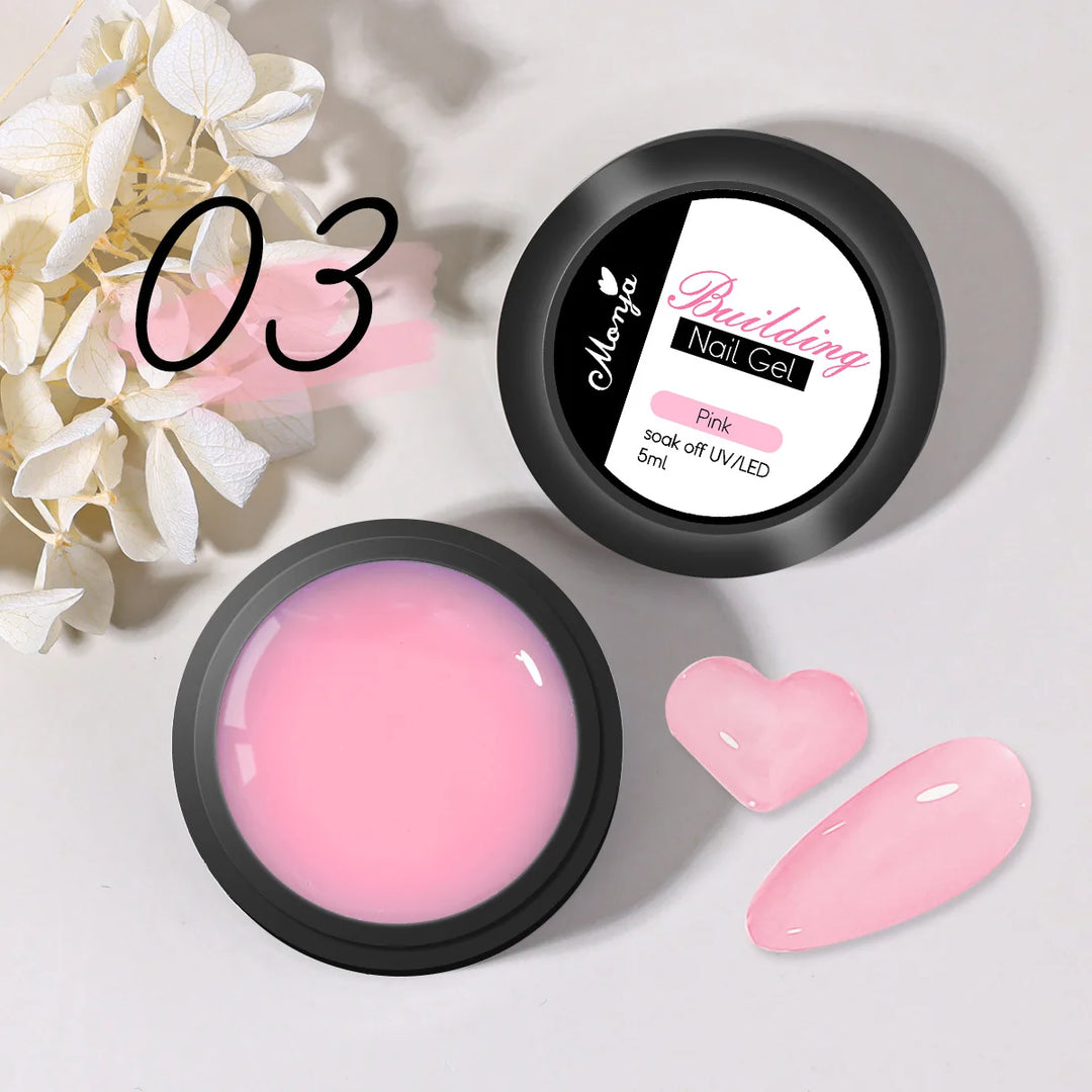 5/15ml Clear Non-Stick Hand Extension Gel Nail Polish 3D Shaping/Sculpting/Carving UV/LED Gel Milky Jelly Hard Gel Manicure DIY