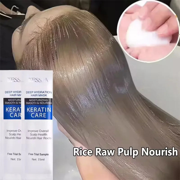 Magical Keratin Hair Mask 5 Seconds Repair Damaged Frizzy Hair Soft Smooth Shiny Nutrition Deep Moisturize Nourishing Hair Care
