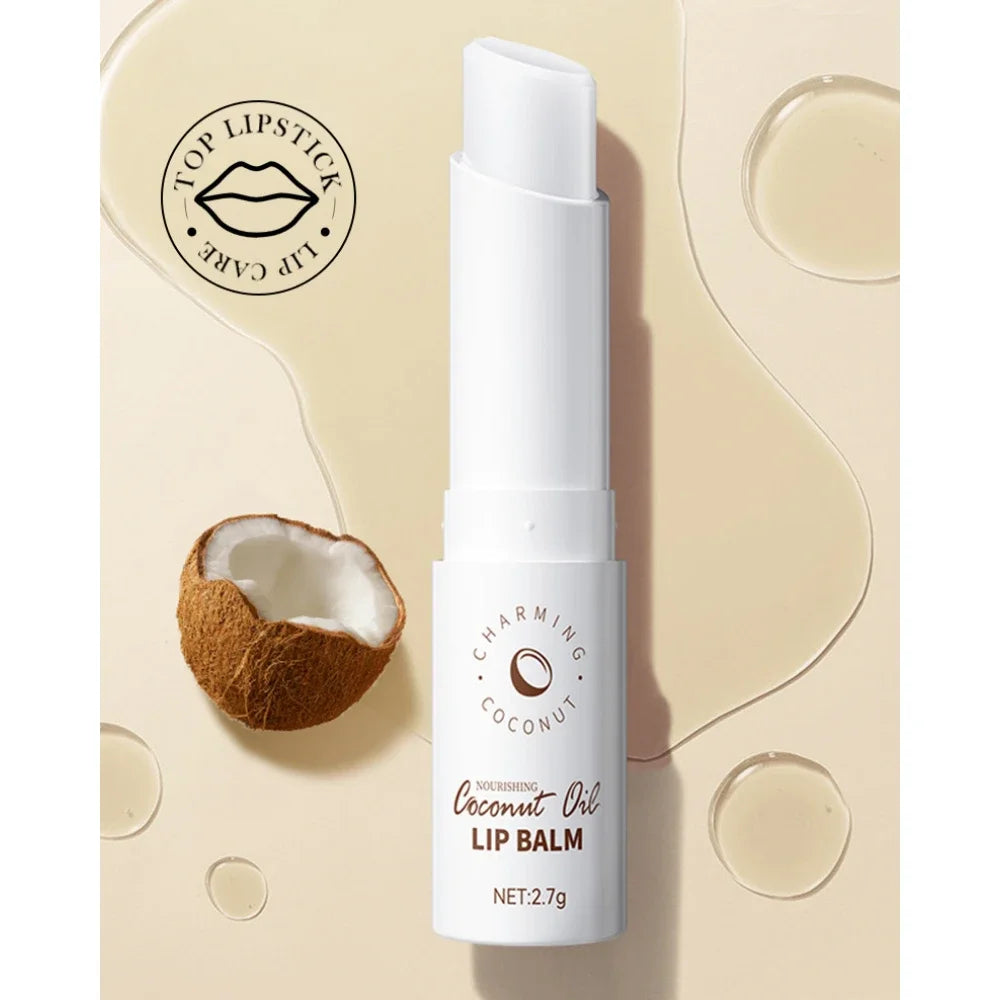 Coconut Lip Balm Lasting Nourishment and Moisture for Men and Women Daily Care Lip Balm