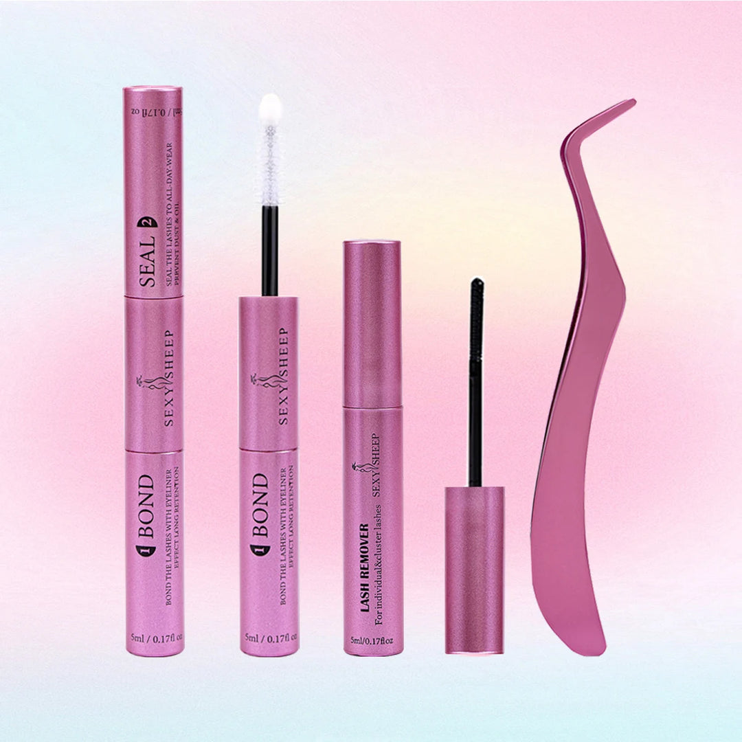 Lash Bond and Seal 10ml Individual Lashes Glue and Seal Super Strong Hold Lash Extension and Lash Glue Remover 5ml Kit