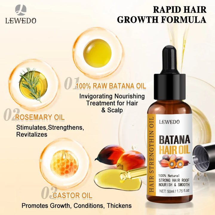 Hair Growth Batana Oil Serum Fast Growing Hair Essential Oil Beauty Hair Care Anti-Hair Loss Essence Natural Repair Damaged Hair