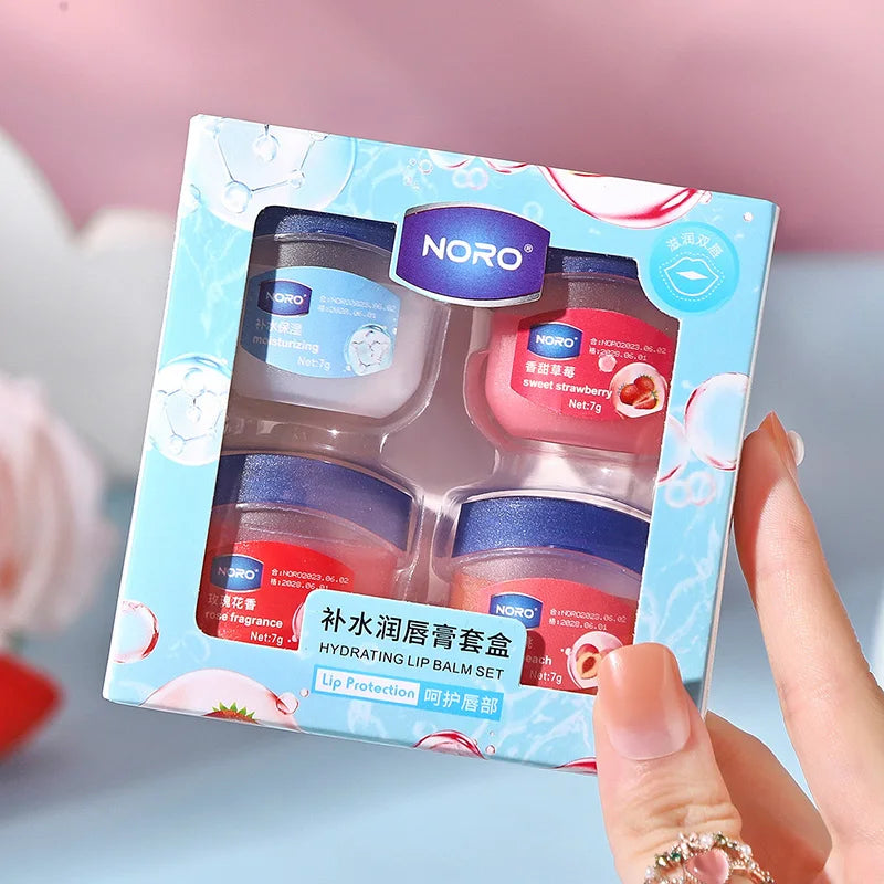 4/6/8PCS Fruit Series Lip Balm Avocado Strawberry Natural Plant Fade Lip Lines Hydrating Repair Lips Care
