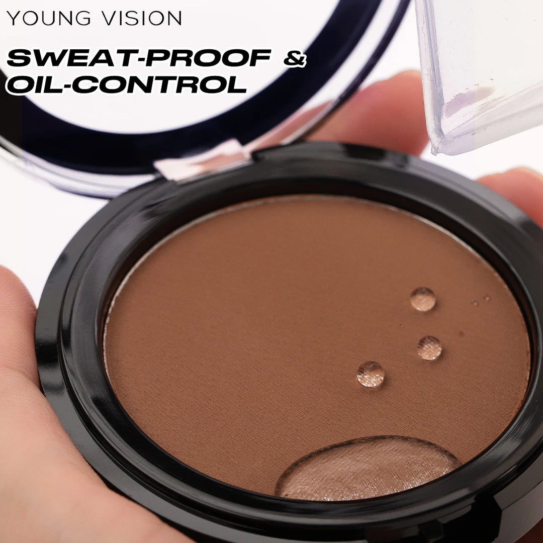 Professional Matte Contour Powder Palette - Long-Lasting Bronzer & Highlighter Makeup Kit for 3D Face Shaping,