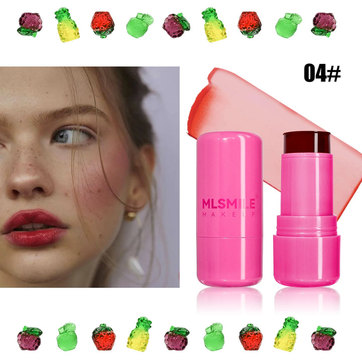 Water Jelly Tint Stick, Milk Cooling Water Jelly Tint Lip Gloss, Milk Jelly Tint Jelly Blush Stick, Sheer Lip & Cheek Stain