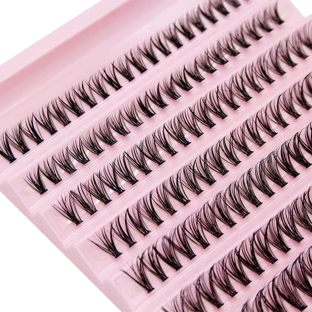 Big Capacity Super Bunch DIY Cluster Lashes 8-16mm Mix Charm Style Eyelashes Extension False Eyelash Makeup Tool Russian Volume
