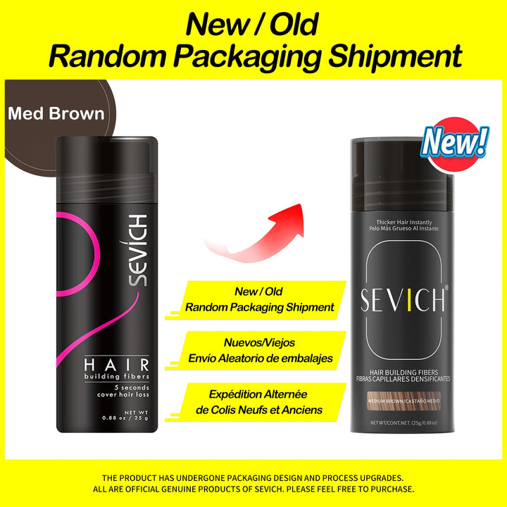 Sevich 25g hair building fibers powder hair loss products bald extension thicken hair spray jar keratin