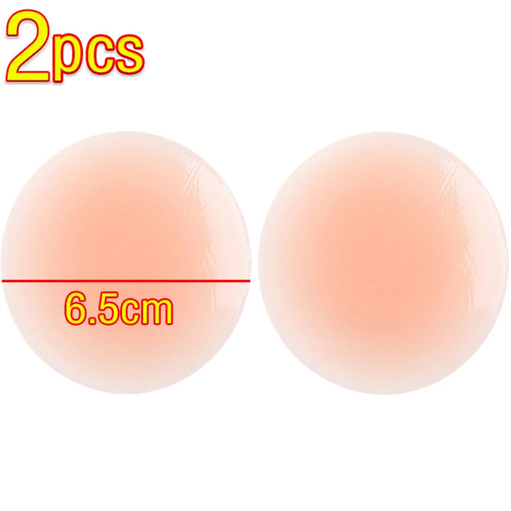 2-4pcs Invisible Self Adhesive Chest paste Reusable Sticker Breast Petal Strapless Lift Up Bra Pad Silicone Petal Nipple Cover