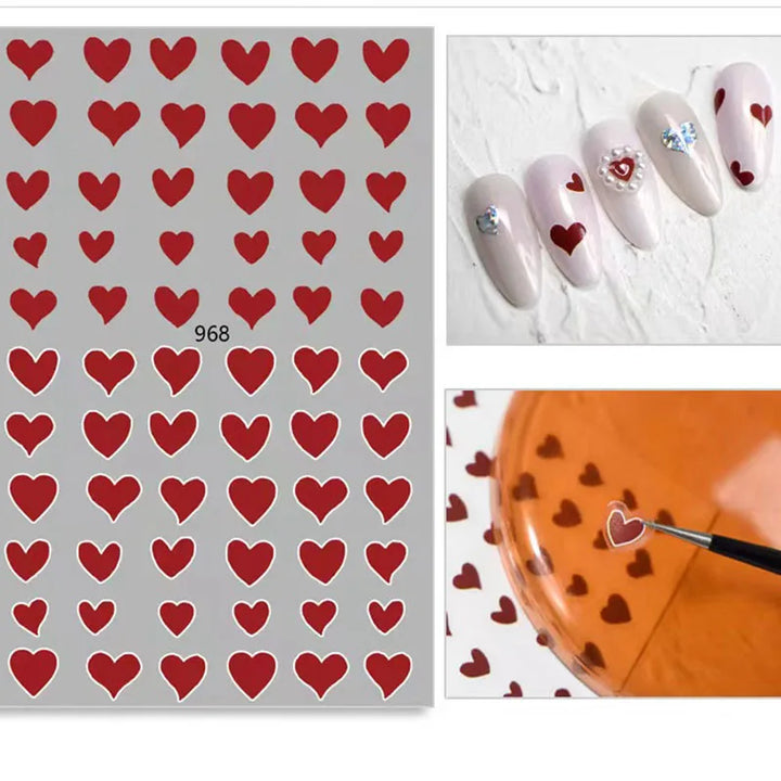 Nail Art Stickers Water Decals Eyes Stripe Nail Art Decorations for Manicure Accessories Press on Nails Foil Stickers and Decals